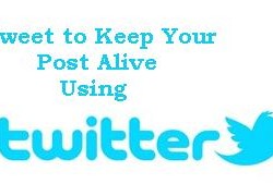Tweet to keep your old post alive
