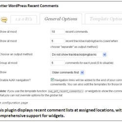 Better WordPress Recent Comments