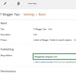 Change Your Blog Address