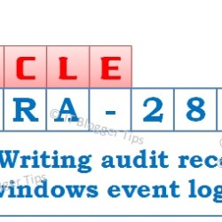 Ora-28056 event log failed