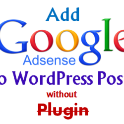 Google Adsense without Plugin