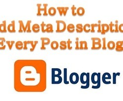 Add meta description for every post