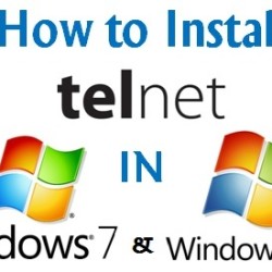 How to install Telnet in Win 7 and Vista