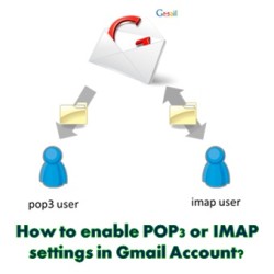 Enable POP or IMAP Settings in Gmail