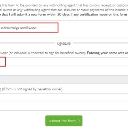 How to fill out BlueHost Affiliate Tax form for Non-US Residents