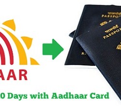 Get Passport in 10 Days with Aadhaar Card